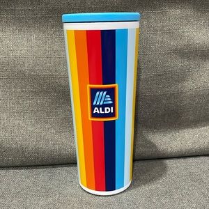 ALDI Rainbow Tumbler 2023 Gear Capsule Collection Stripes 24oz Stainless NWT